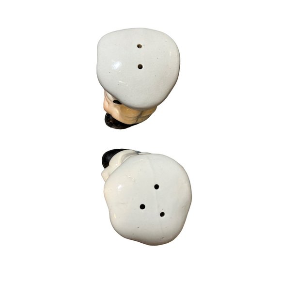 Salt and Pepper Italian Chef's Ceramic Shaker Set Vintage - Picture 11 of 13